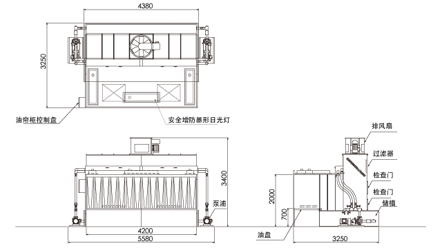 油簾柜 適用于手噴 TB42-20B圖紙