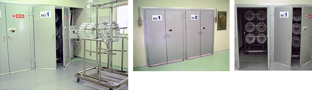 左：DRY TEC & 臺(tái)車，中心：DRY TEC 噴涂間一側(cè)，右：DRY TEC 準(zhǔn)備室一側(cè)